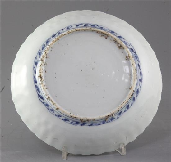 A Chinese blue and white deer dish, Wanli period, diameter 20cm